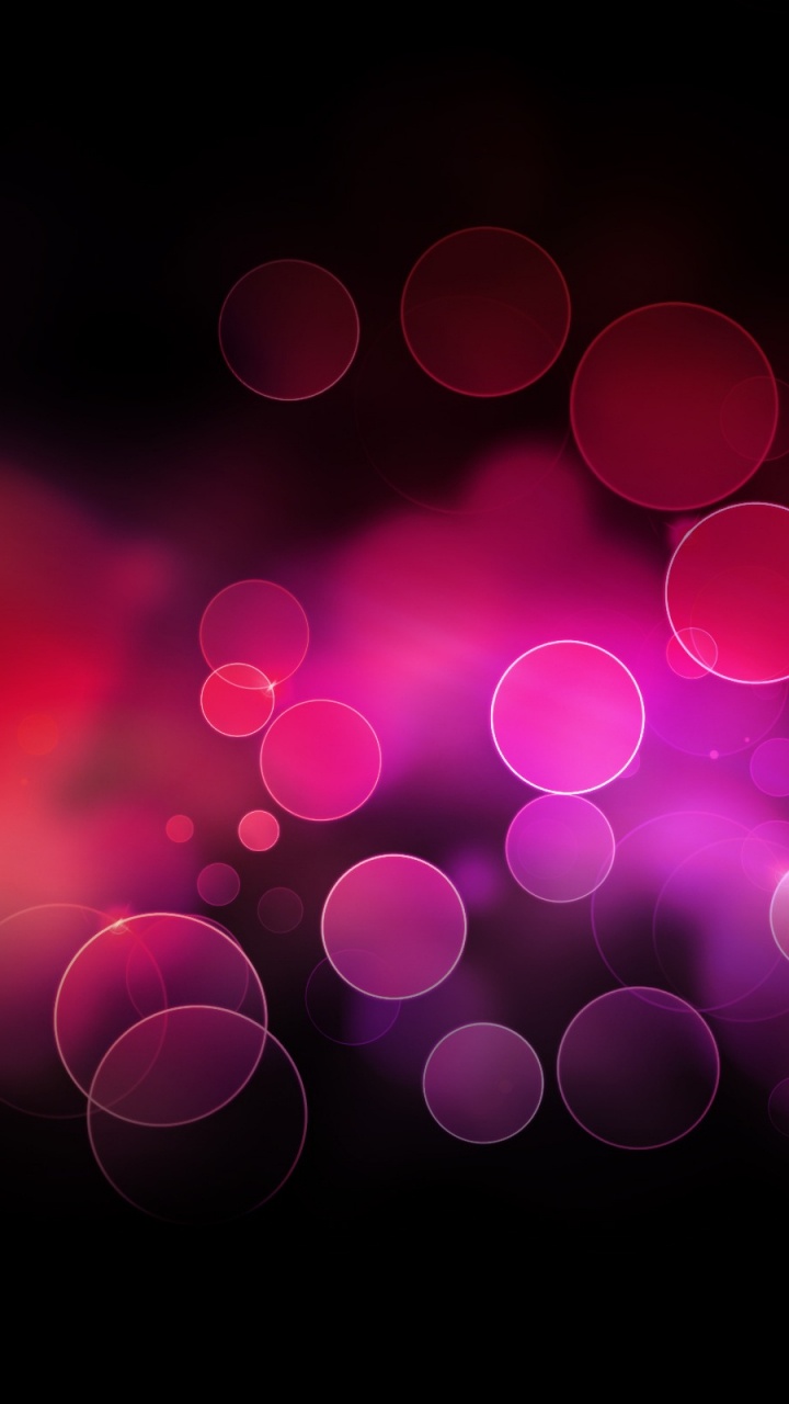 Lumières Bokeh Roses et Violettes. Wallpaper in 720x1280 Resolution