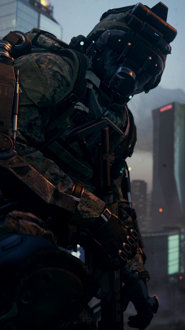 Call of Duty Advanced Warfare, Call of Duty 4 Modern Warfare, Call of Duty Modern Warfare 3, Sledgehammer Games, Multiplayer Video Game. Wallpaper in 720x1280 Resolution