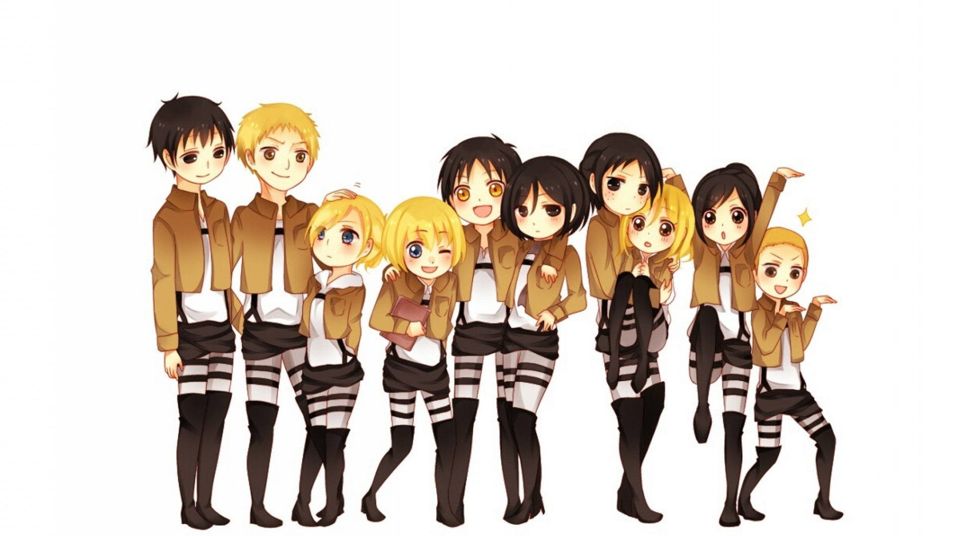 3 Frauen in Schwarz-weißer Kleiderillustration. Wallpaper in 1920x1080 Resolution