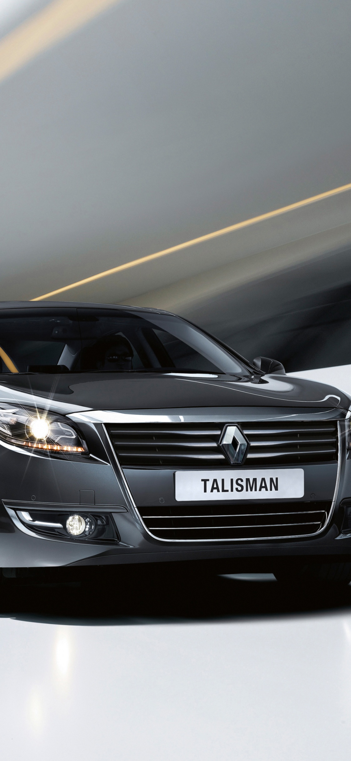 Schwarze Mercedes Benz c Klasse Unterwegs. Wallpaper in 1125x2436 Resolution