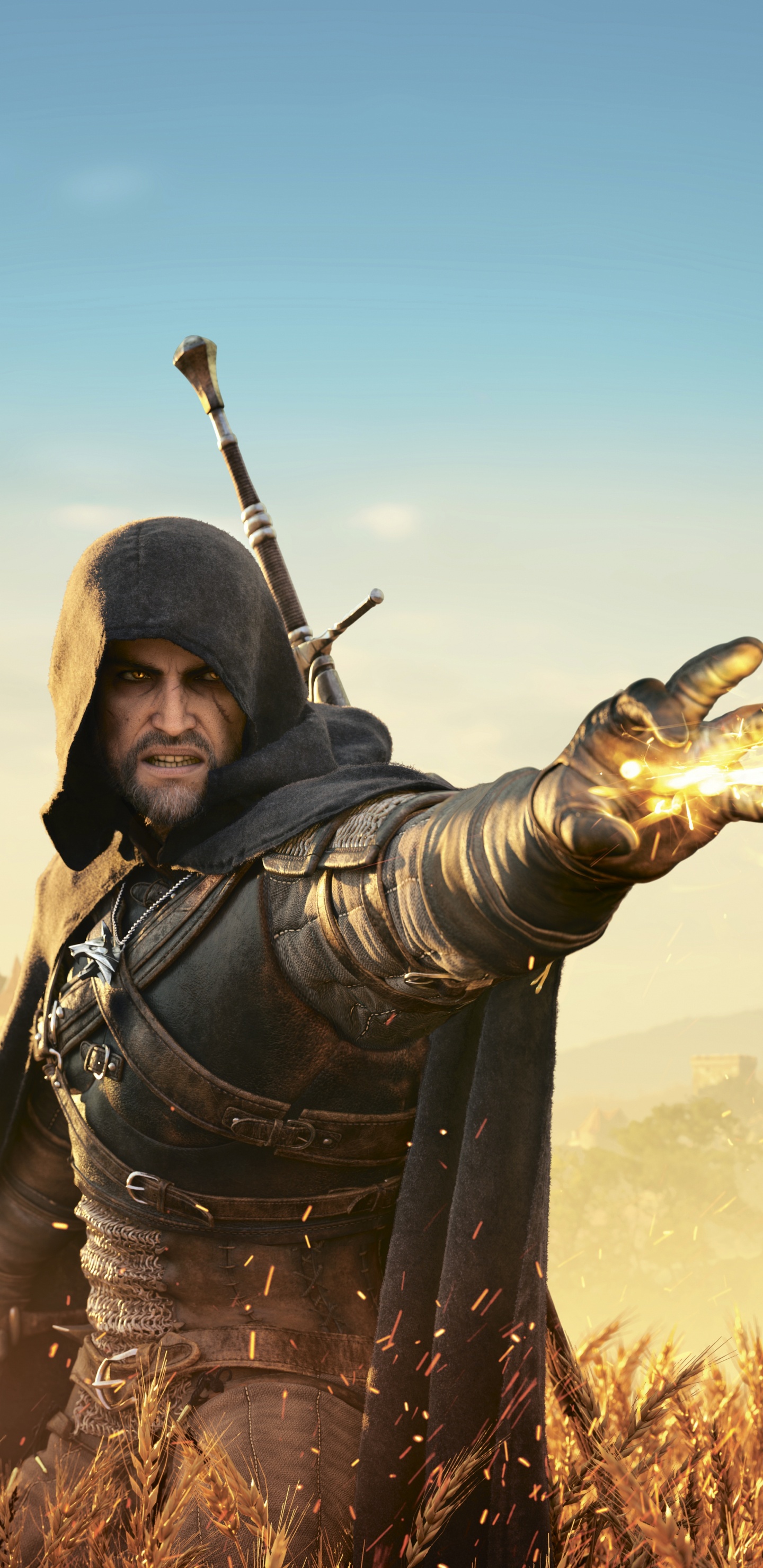 The Witcher 3 Wild Hunt, The Witcher, Geralt de Rivia, Ciri, Juego de Pc. Wallpaper in 1440x2960 Resolution