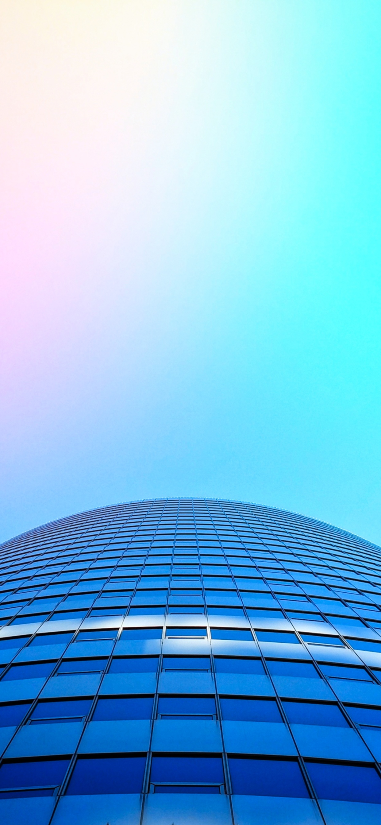 城市景观, Azure, 塔块, 对称, 正面 壁纸 1242x2688 允许