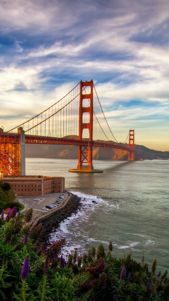 Golden Gate Bridge San Francisco Kalifornien. Wallpaper in 720x1280 Resolution