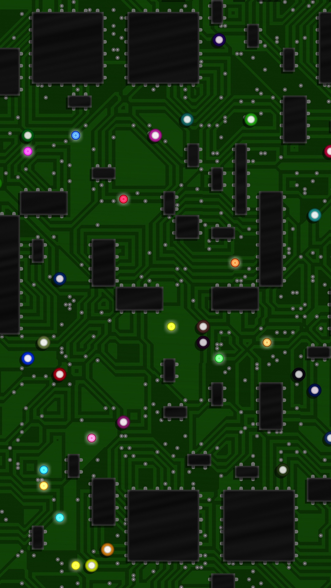 Ilustración Abstracta Verde y Negro. Wallpaper in 1080x1920 Resolution