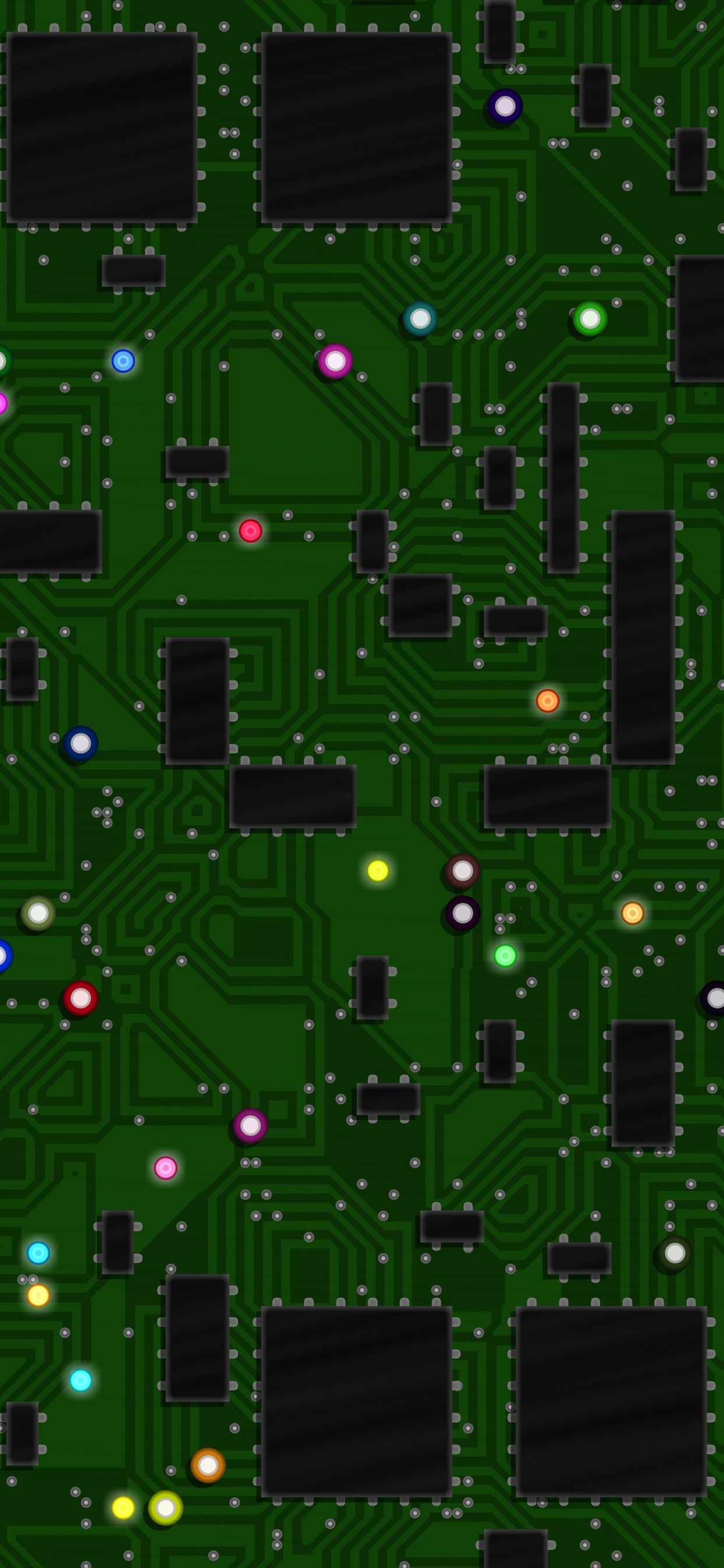 Ilustración Abstracta Verde y Negro. Wallpaper in 1242x2688 Resolution