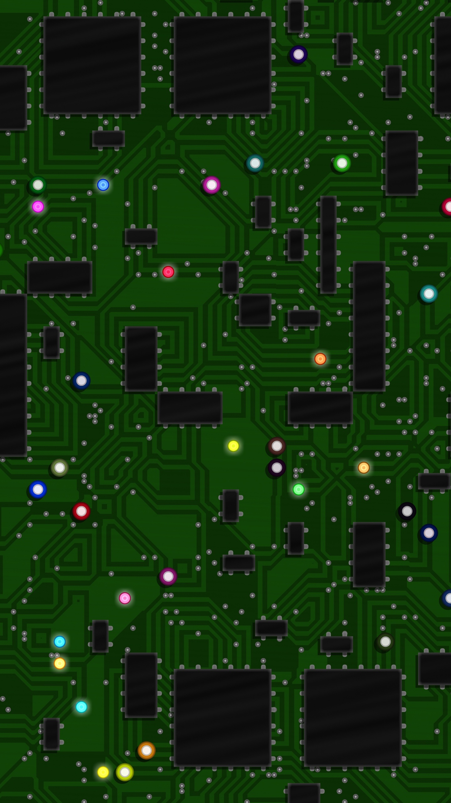 Grüne Und Schwarze Abstrakte Abbildung. Wallpaper in 1440x2560 Resolution