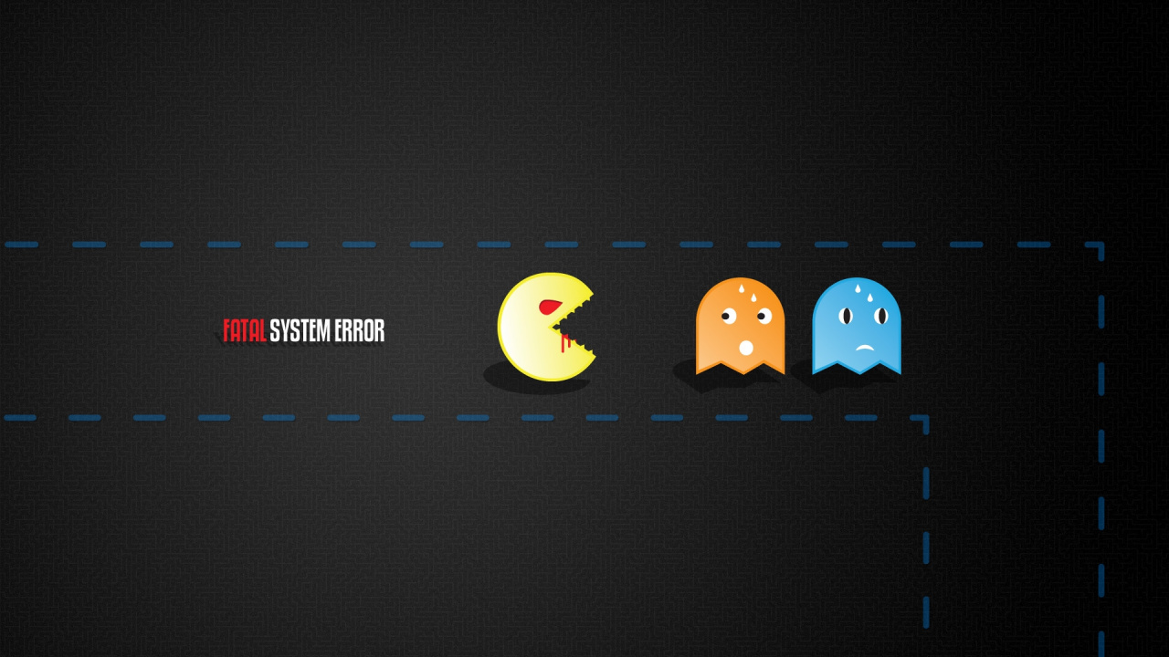 Texte, Logo, Graphisme, Pac Man. Wallpaper in 1280x720 Resolution