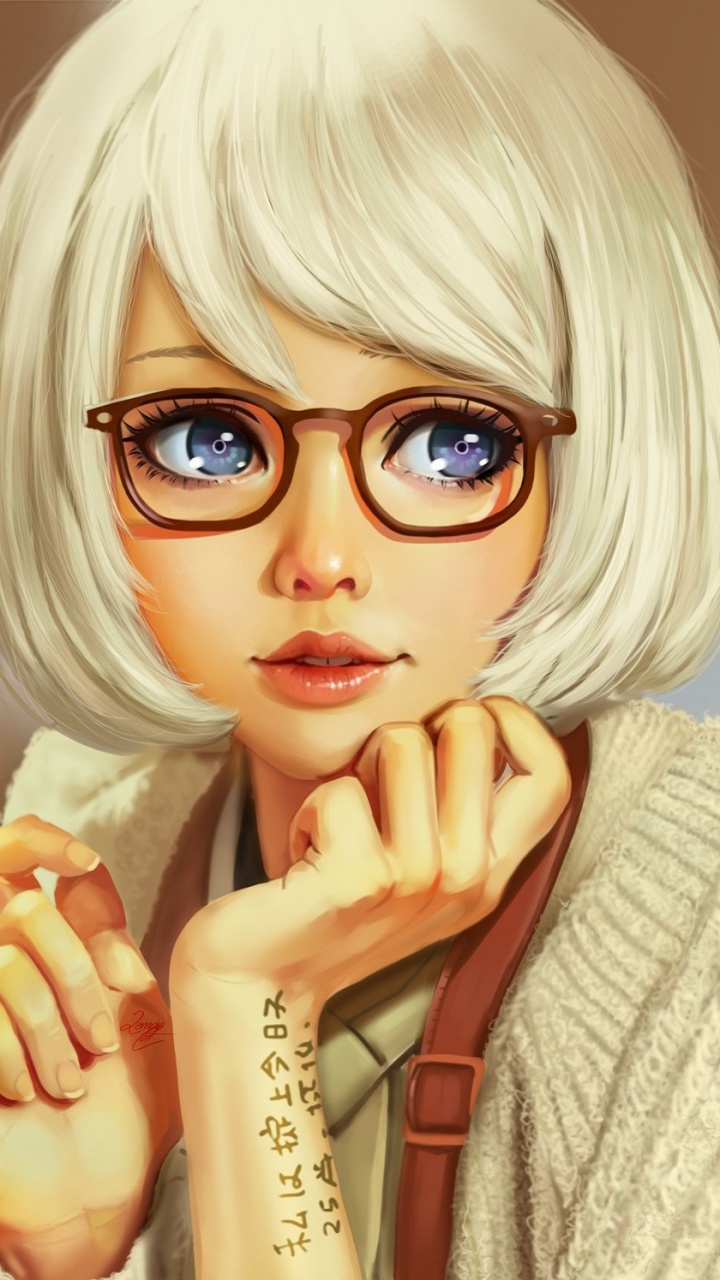 数码艺术, 艺术, 艺术家, 绘画, 头发 壁纸 720x1280 允许