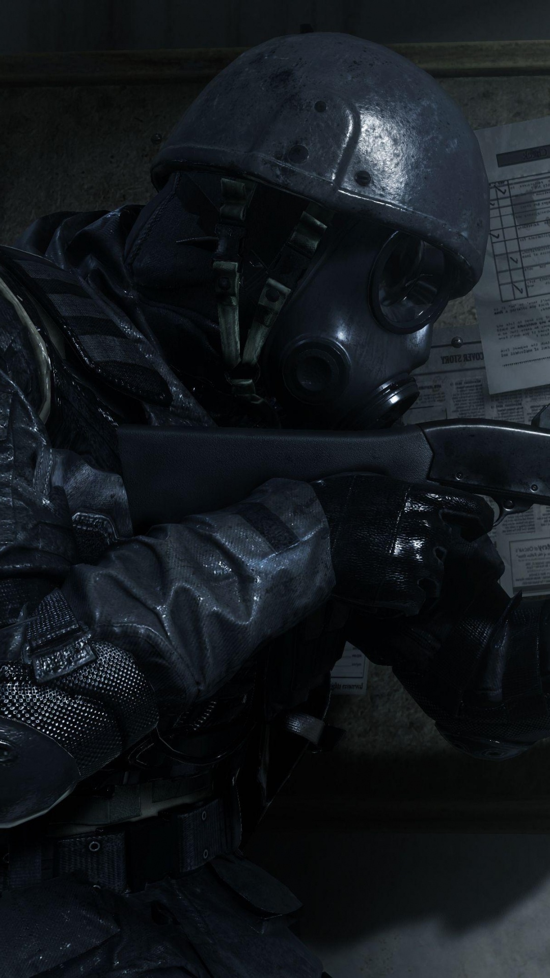 Call of Duty Infini de Guerre, Call of Duty 4 Modern Warfare, Playstation 4, Activision, Pistolet. Wallpaper in 1080x1920 Resolution