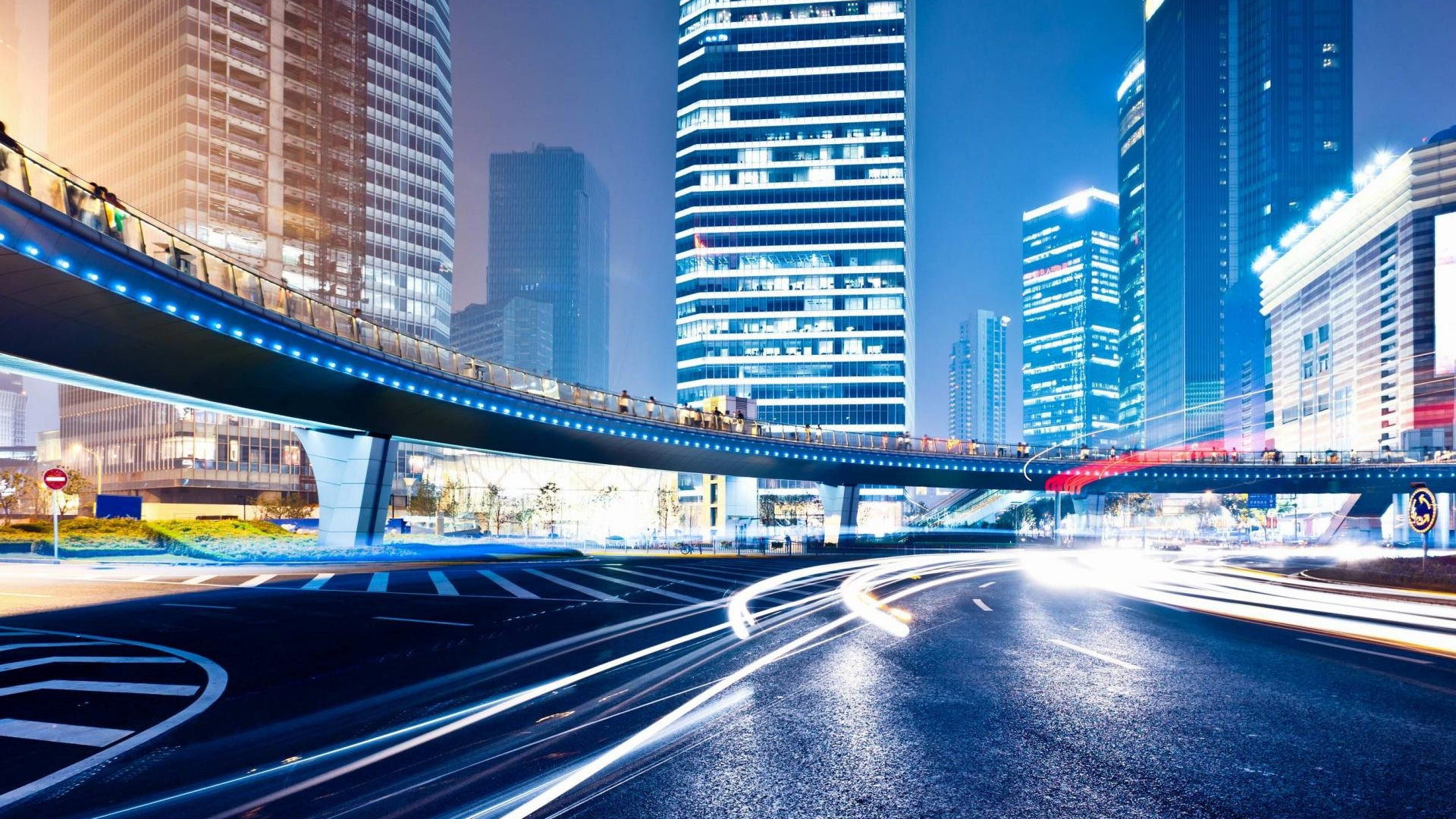 Cars on Road Near High Rise Buildings During Daytime. Wallpaper in 1920x1080 Resolution