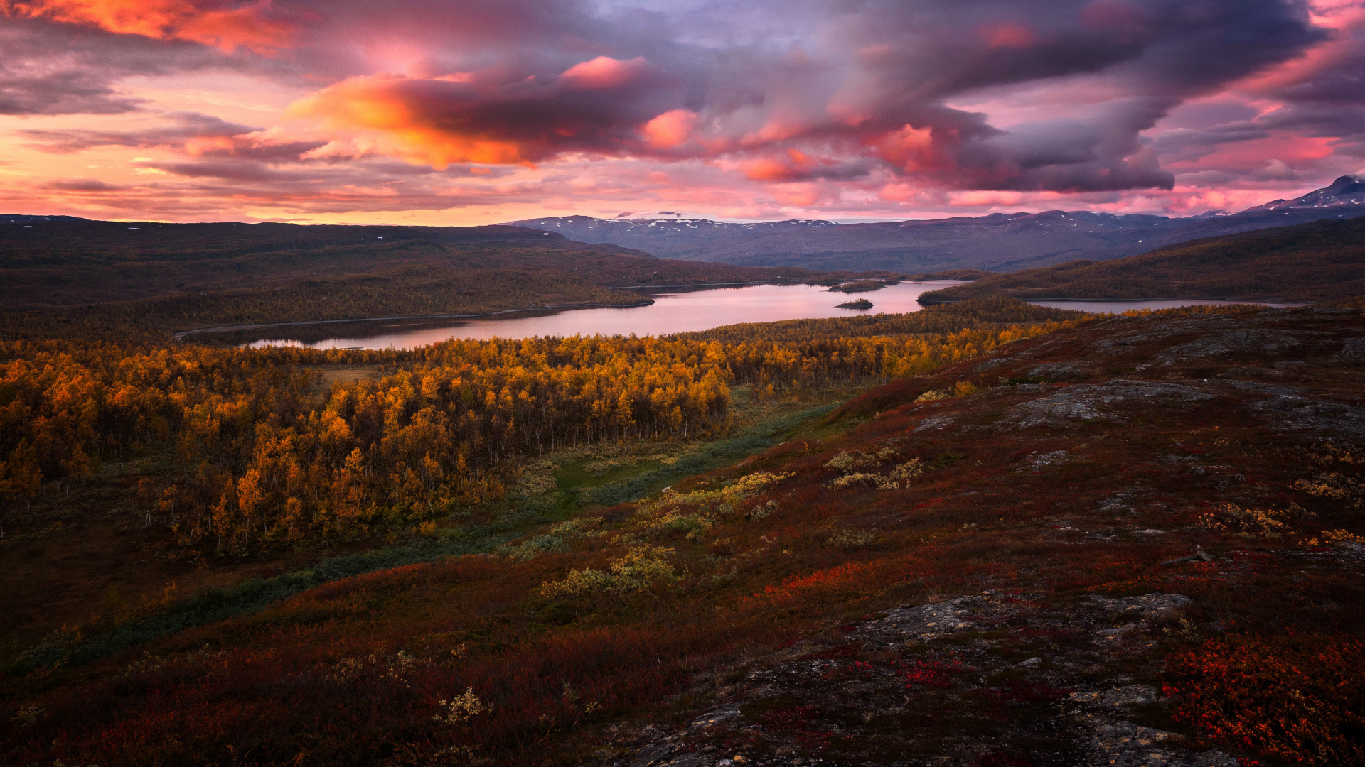 Naturaleza, Colina, la Pintura de Paisaje, Agua, Paisaje Natural. Wallpaper in 1920x1080 Resolution