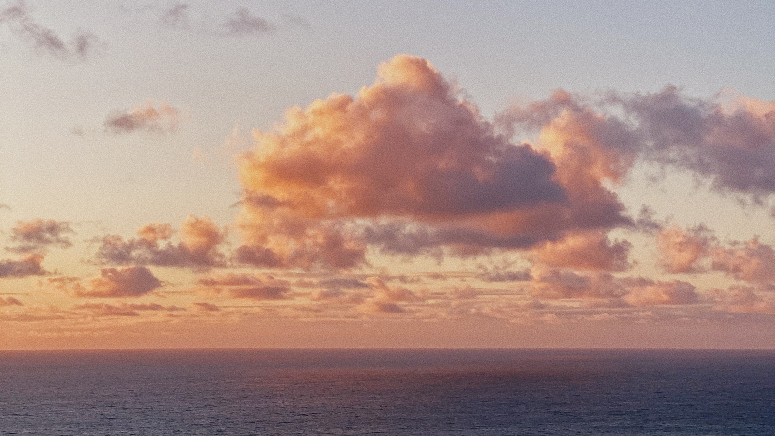 Horizon, Mer, Afterglow, Calme, Soir. Wallpaper in 2560x1440 Resolution