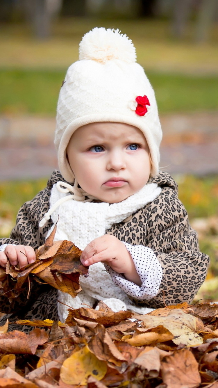 Nourrisson, Enfant, Feuille, Bambin, Coiffures. Wallpaper in 750x1334 Resolution