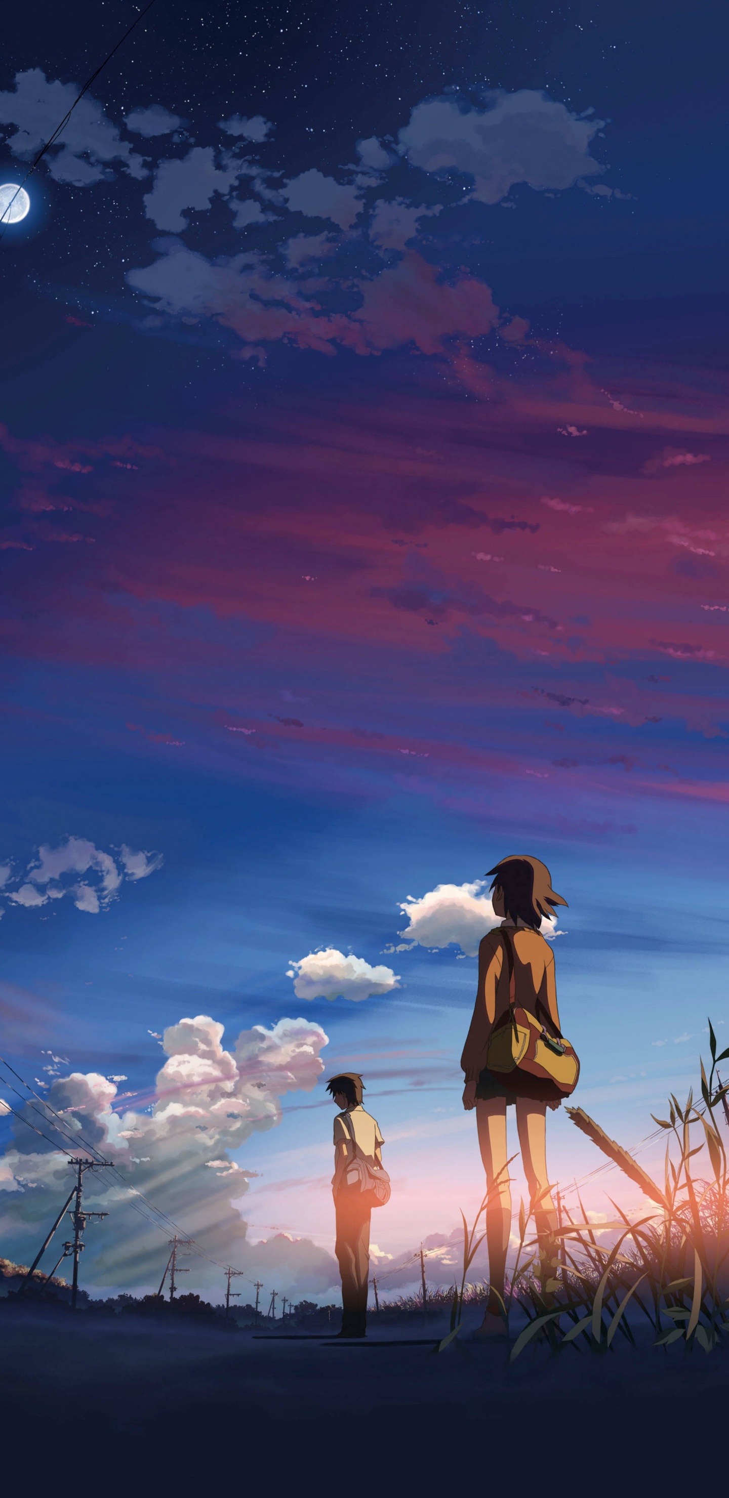 Akari Shinohara, Toono Takaki, Sumida Kanae, L'anime, Atmosphère. Wallpaper in 1440x2960 Resolution