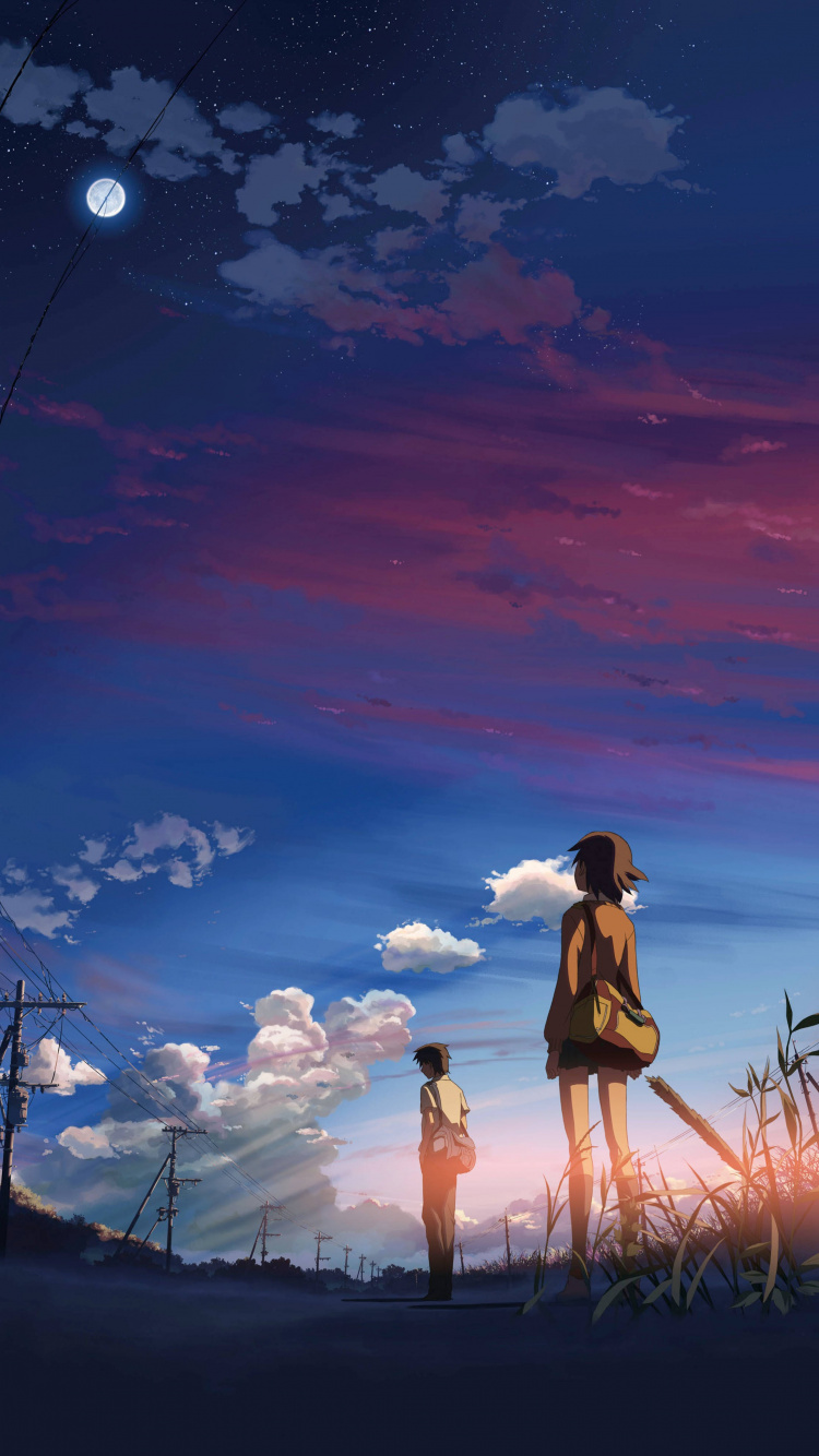 Shinohara Akari, Toono Takaki, Sumida Kanae, Anime, Cloud. Wallpaper in 750x1334 Resolution