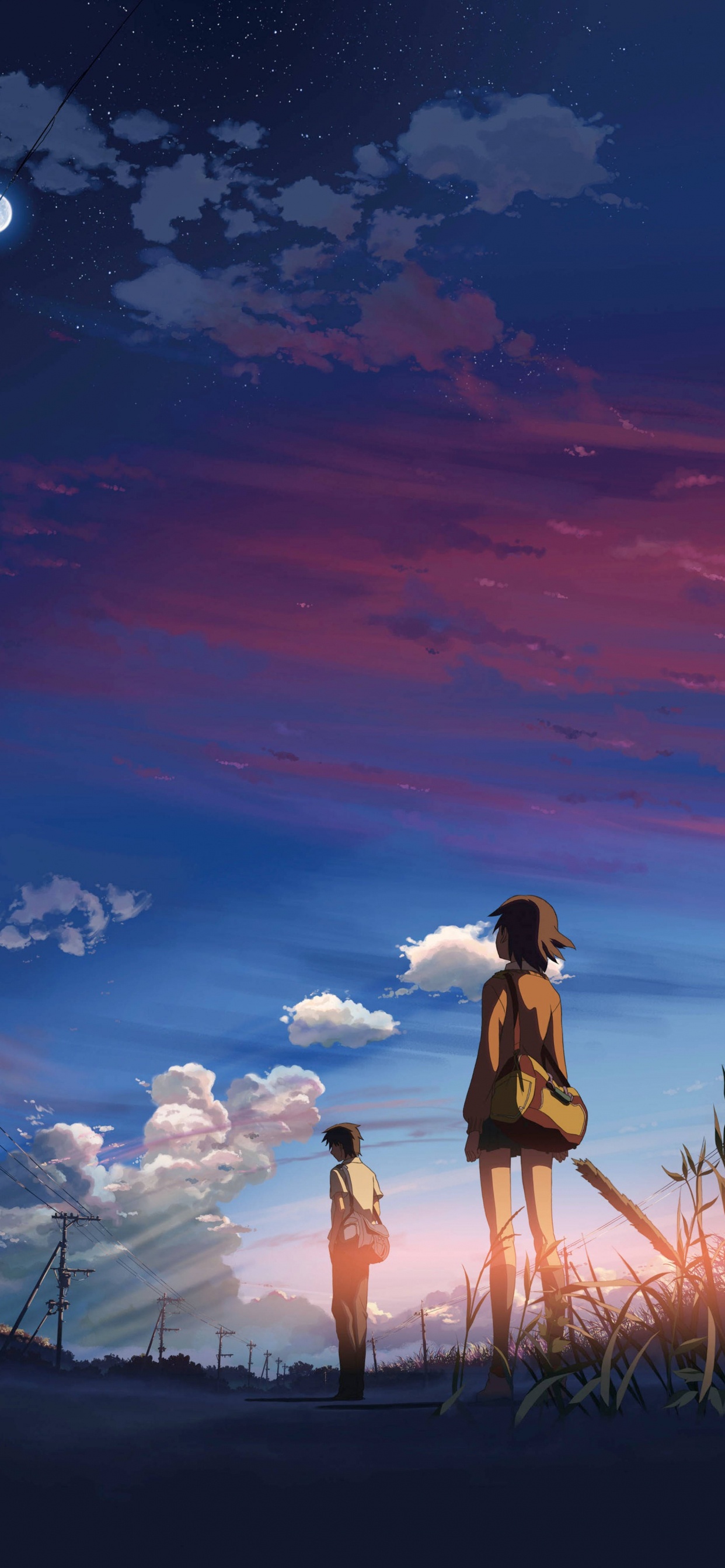 筱原akari, 气氛, 余辉, 性质, Azure 壁纸 1242x2688 允许