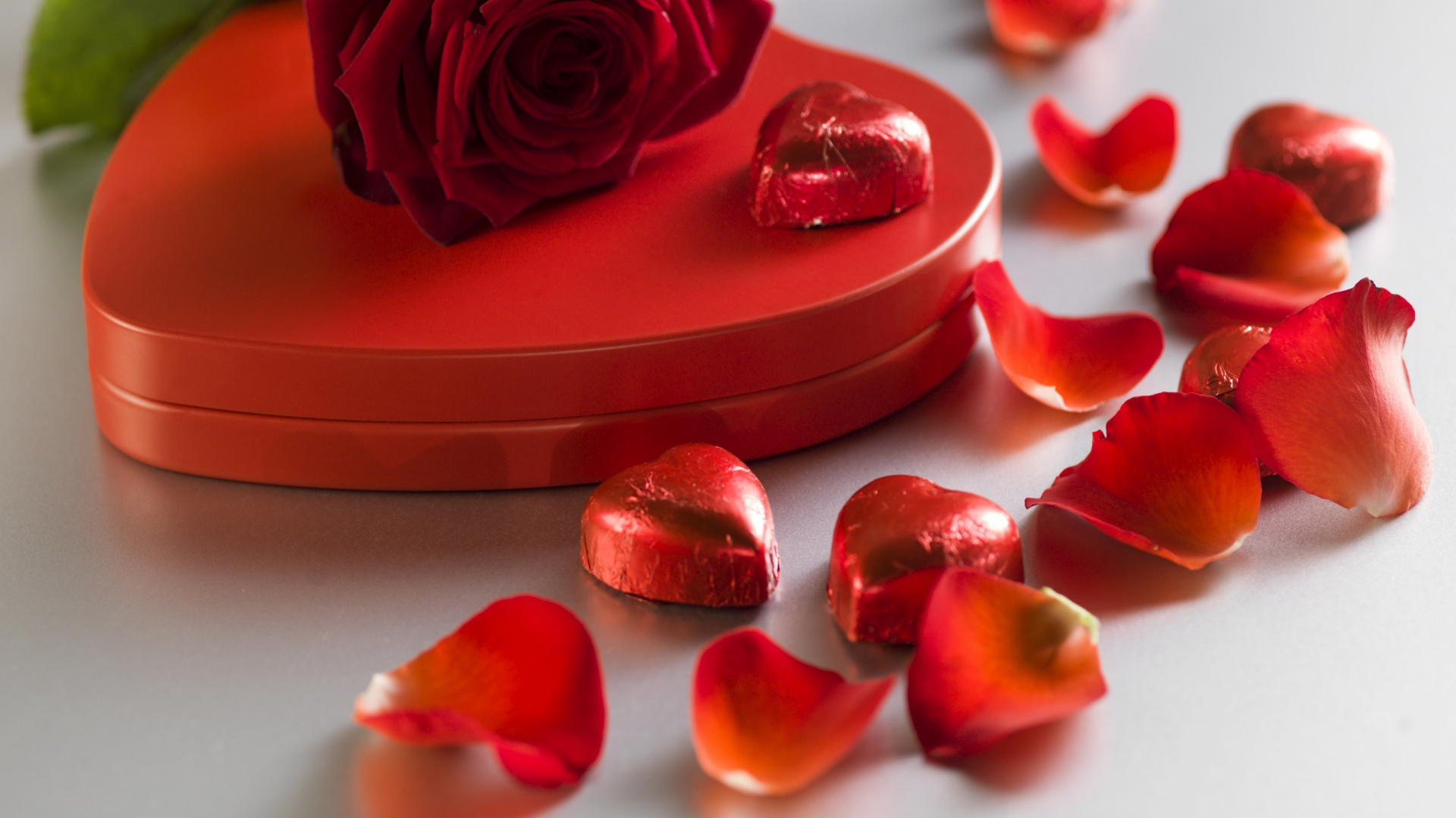 Roses, Cœur, Pétale, le Jour de Valentines, Amour. Wallpaper in 1920x1080 Resolution