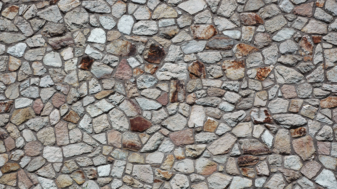 Brown and Gray Brick Wall. Wallpaper in 1366x768 Resolution