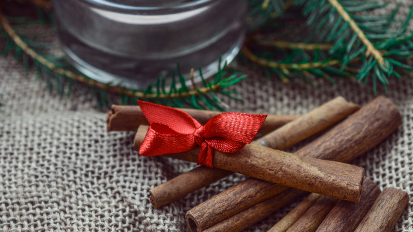 Brown Sticks on Brown Textile. Wallpaper in 1366x768 Resolution