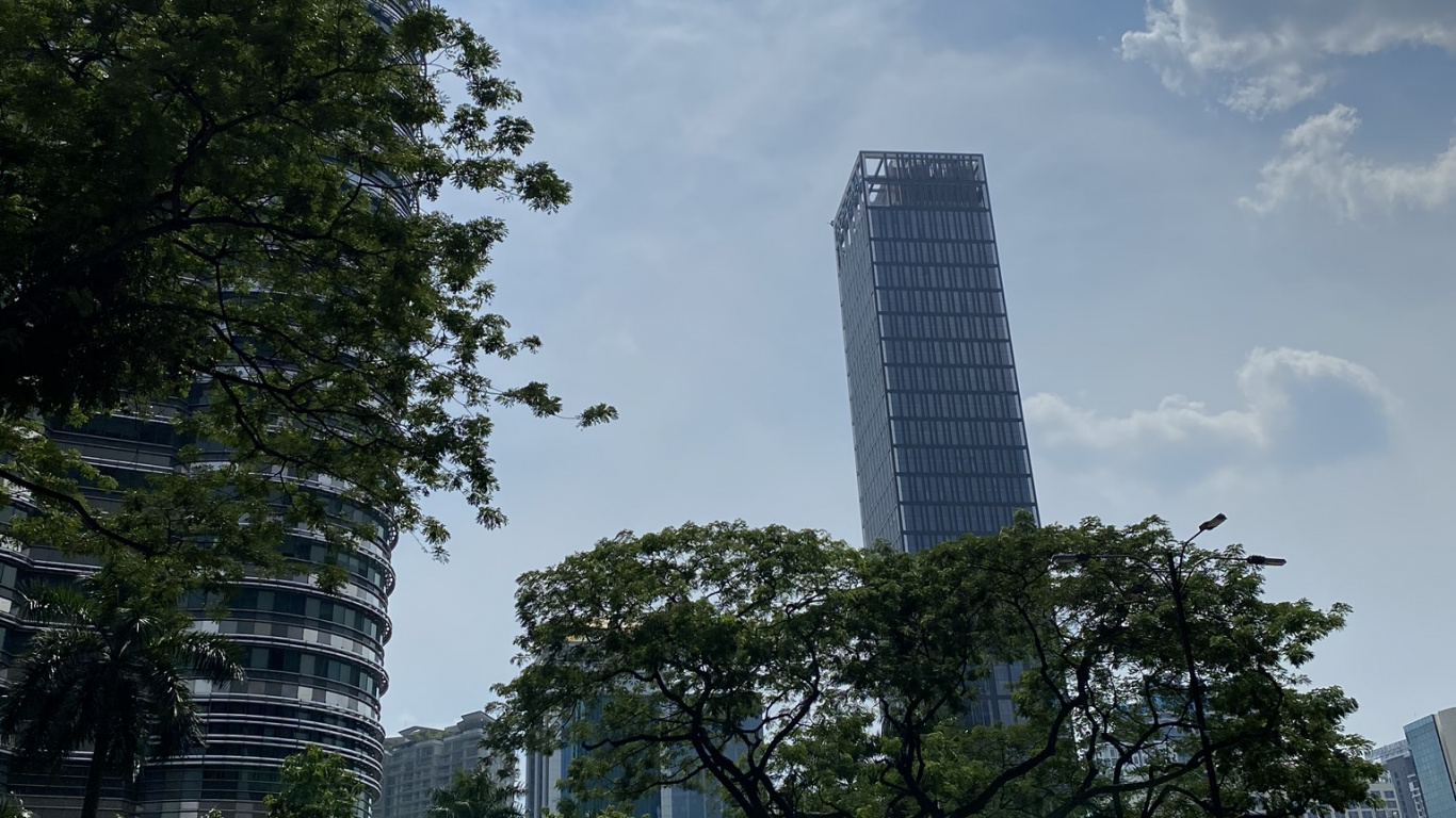 Kuala Lumpur, Malasia, Torre de Bloques, Área Urbana, Infraestructura. Wallpaper in 1366x768 Resolution