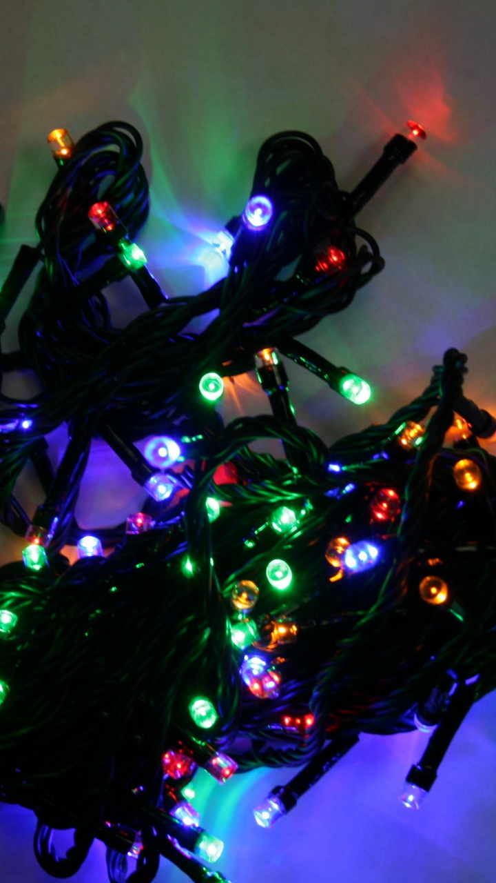 Garland, Christmas Lights, Light, Lighting, Christmas Decoration. Wallpaper in 720x1280 Resolution