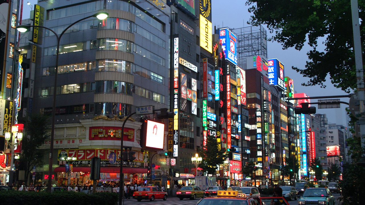 新宿, 东京塔, 大都会, 城市, 市中心 壁纸 1280x720 允许