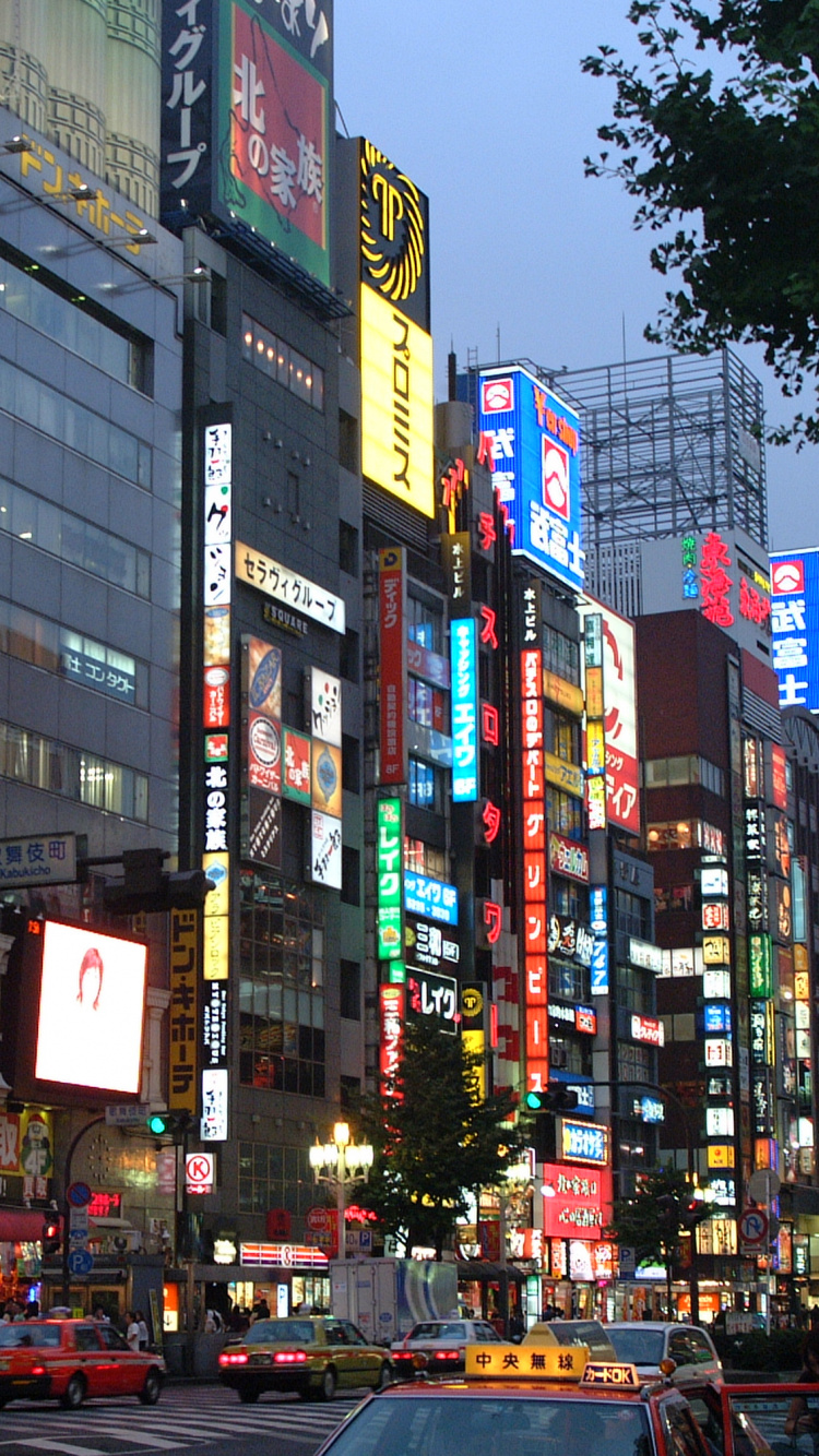 新宿, 东京塔, 大都会, 城市, 市中心 壁纸 750x1334 允许