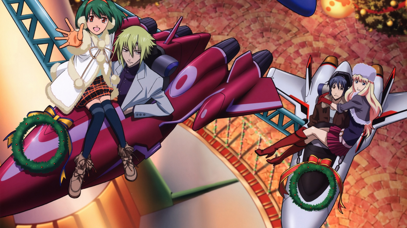 Red and Blue Robot Illustration. Wallpaper in 1366x768 Resolution