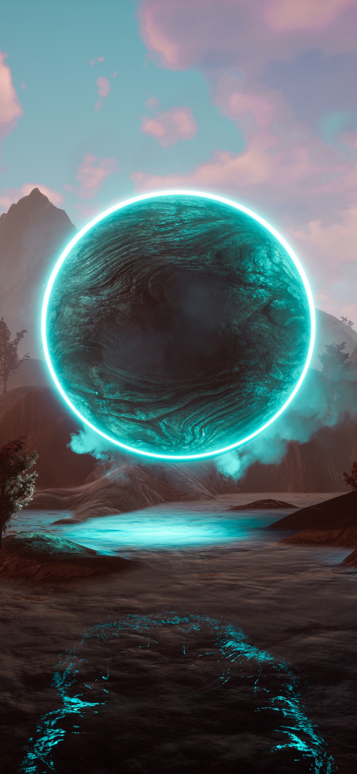 Atmosphère, Picsart, Corps de L'eau, Paysage Naturel, Objet Astronomique. Wallpaper in 1242x2688 Resolution