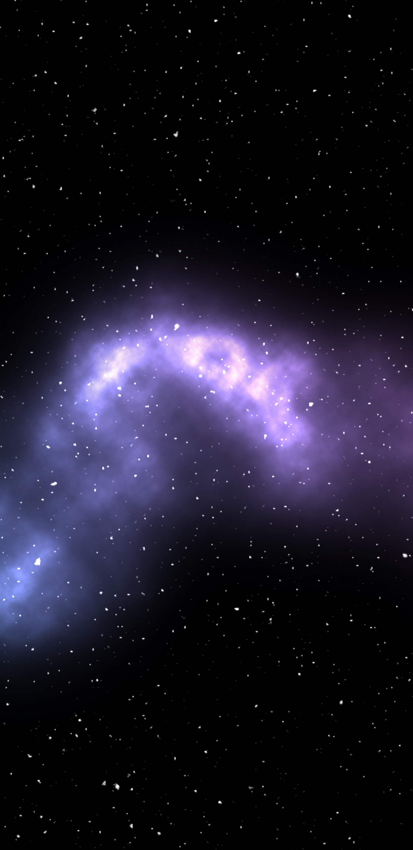 Traînées Lumineuses Violettes et Blanches. Wallpaper in 1440x2960 Resolution