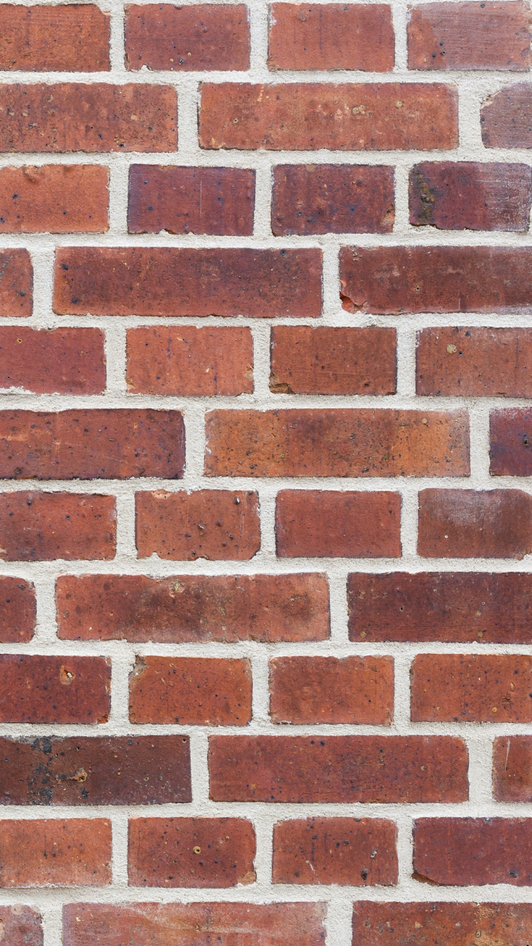 Brown and Black Brick Wall. Wallpaper in 750x1334 Resolution