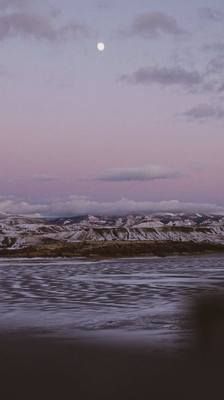 Eau, Mer, Horizon, Soir, Réflexion. Wallpaper in 750x1334 Resolution