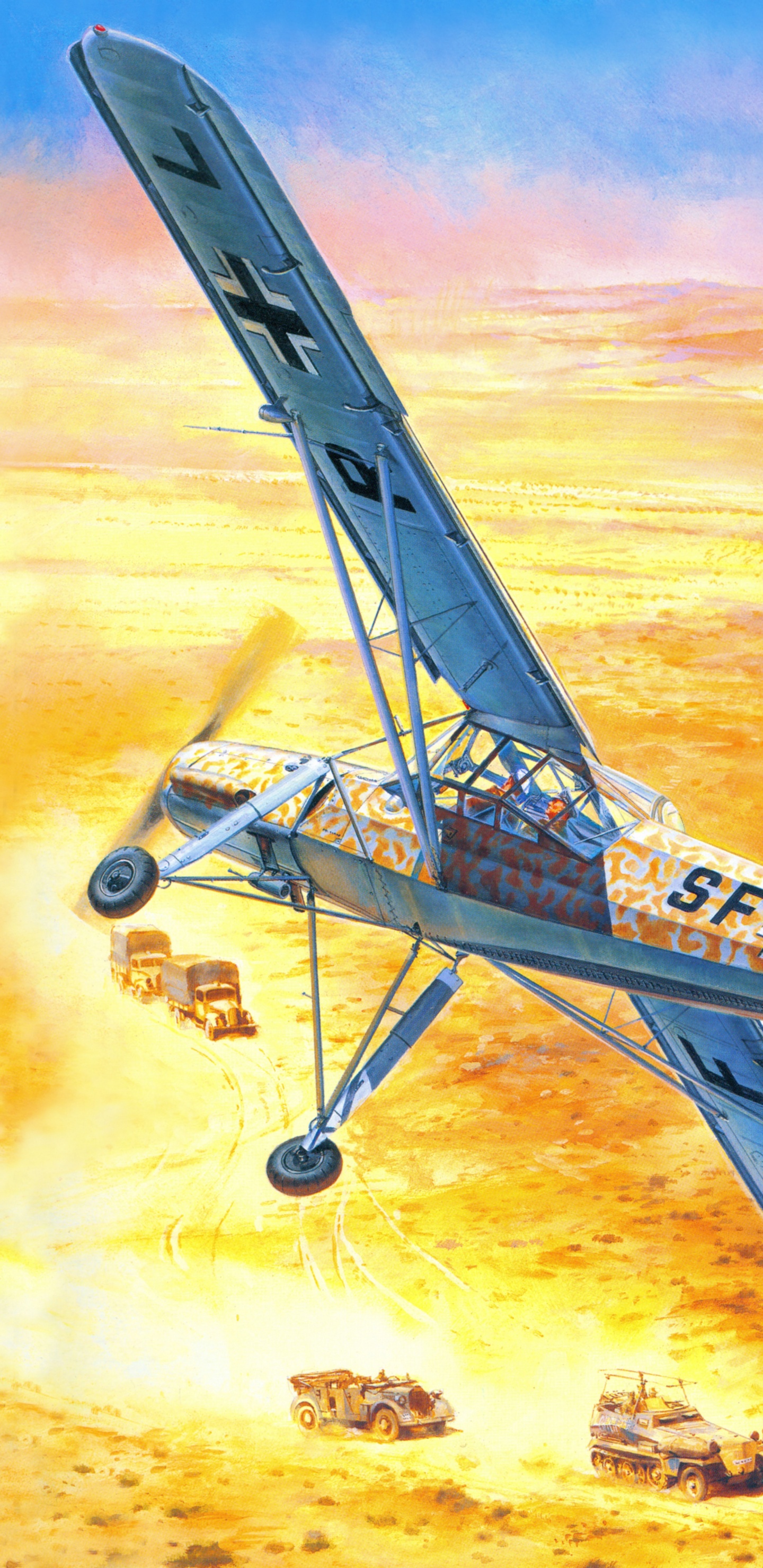 Blaues Und Weißes Flugzeug, Das in Den Himmel Fliegt. Wallpaper in 1440x2960 Resolution