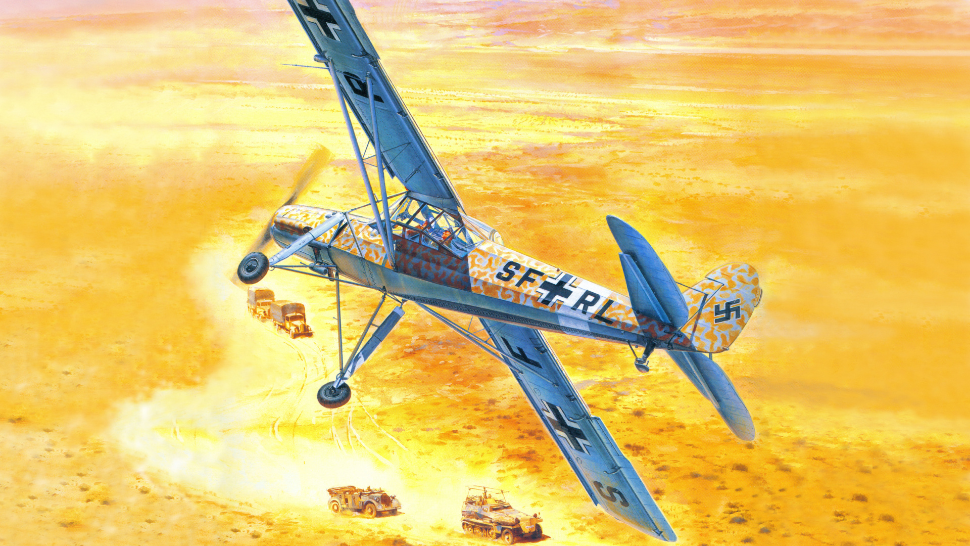 Avión Azul y Blanco Volando en el Cielo. Wallpaper in 1920x1080 Resolution