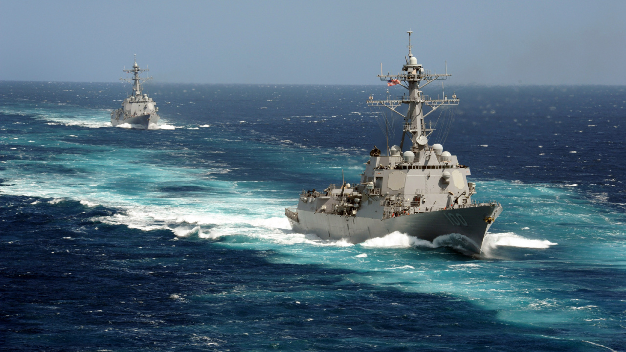 美国海军, 海军, 海军的船, 军舰, 导弹驱逐舰 壁纸 1280x720 允许