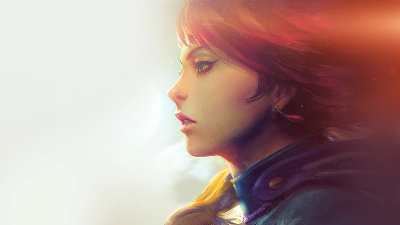 Woman With Red Hair Wearing Black Jacket. Wallpaper in 1280x720 Resolution