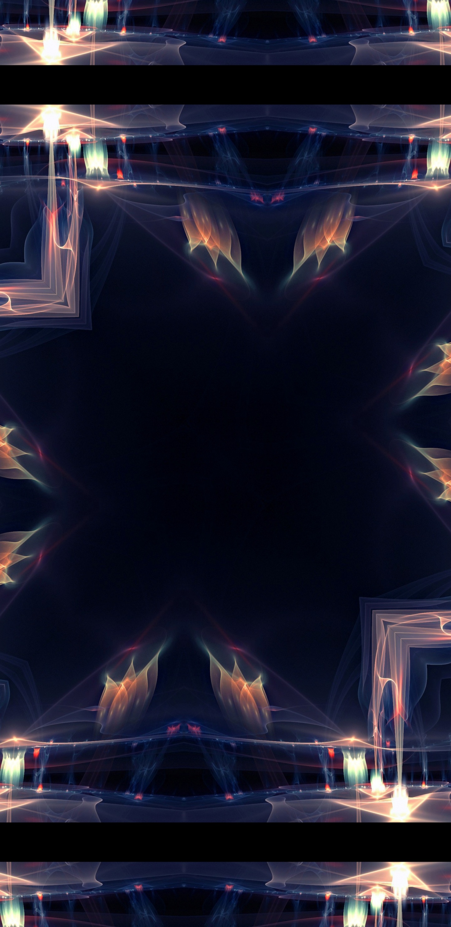 Blaue Und Weiße Abstrakte Malerei. Wallpaper in 1440x2960 Resolution