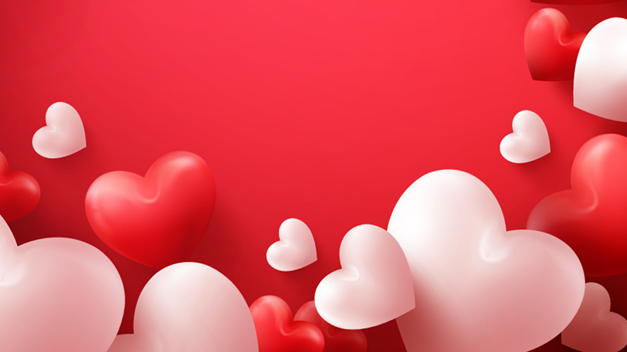 Valentines Day, Heart, Red, Pink, Love. Wallpaper in 1280x720 Resolution
