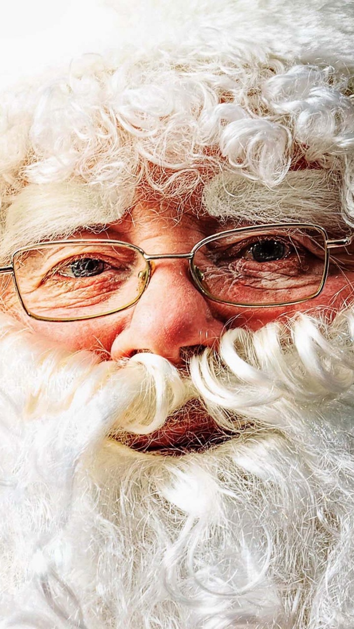 Santa Claus, Christmas Day, Ded Moroz, Christmas Tree, Facial Hair. Wallpaper in 720x1280 Resolution