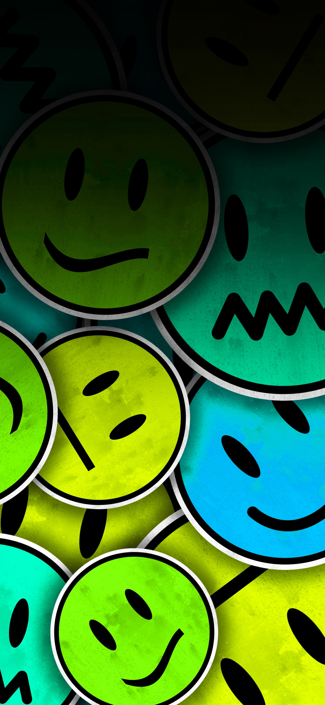 Cartoon, Art, Smile, Facial Expression, Green. Wallpaper in 1125x2436 Resolution