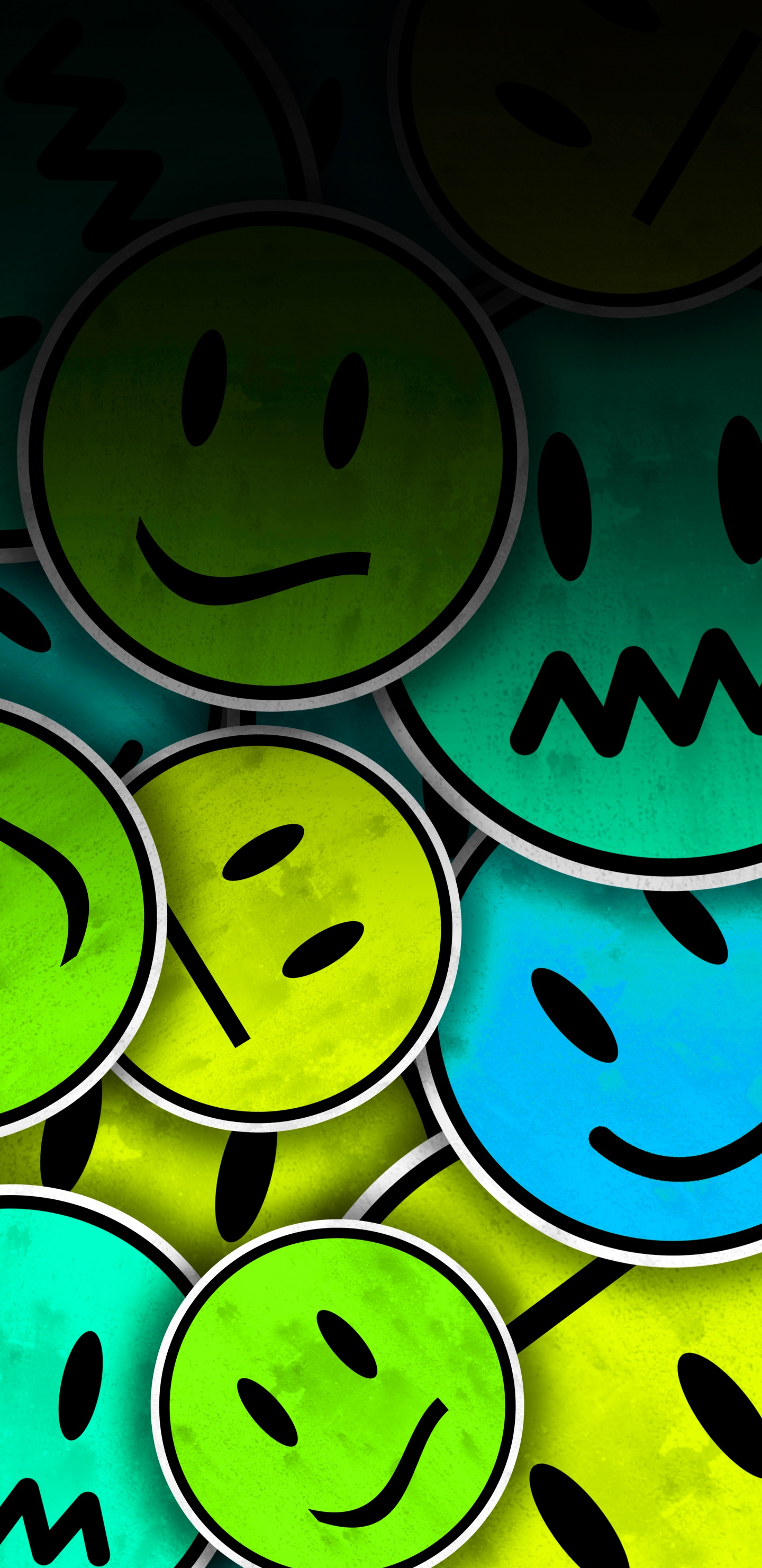 Cartoon, Art, Smile, Facial Expression, Green. Wallpaper in 1440x2960 Resolution