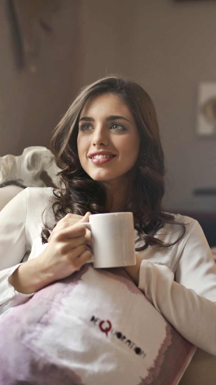 Sitting, Portrait, Smile, Room, Dont Miss This Sale. Wallpaper in 720x1280 Resolution