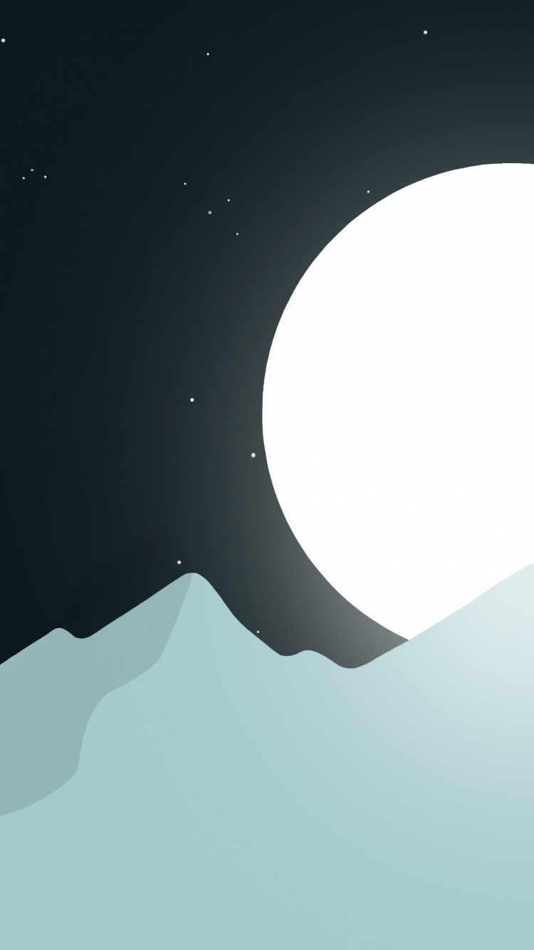 Minimalism, Atmosphere, Astronomical Object, Art, Circle. Wallpaper in 750x1334 Resolution