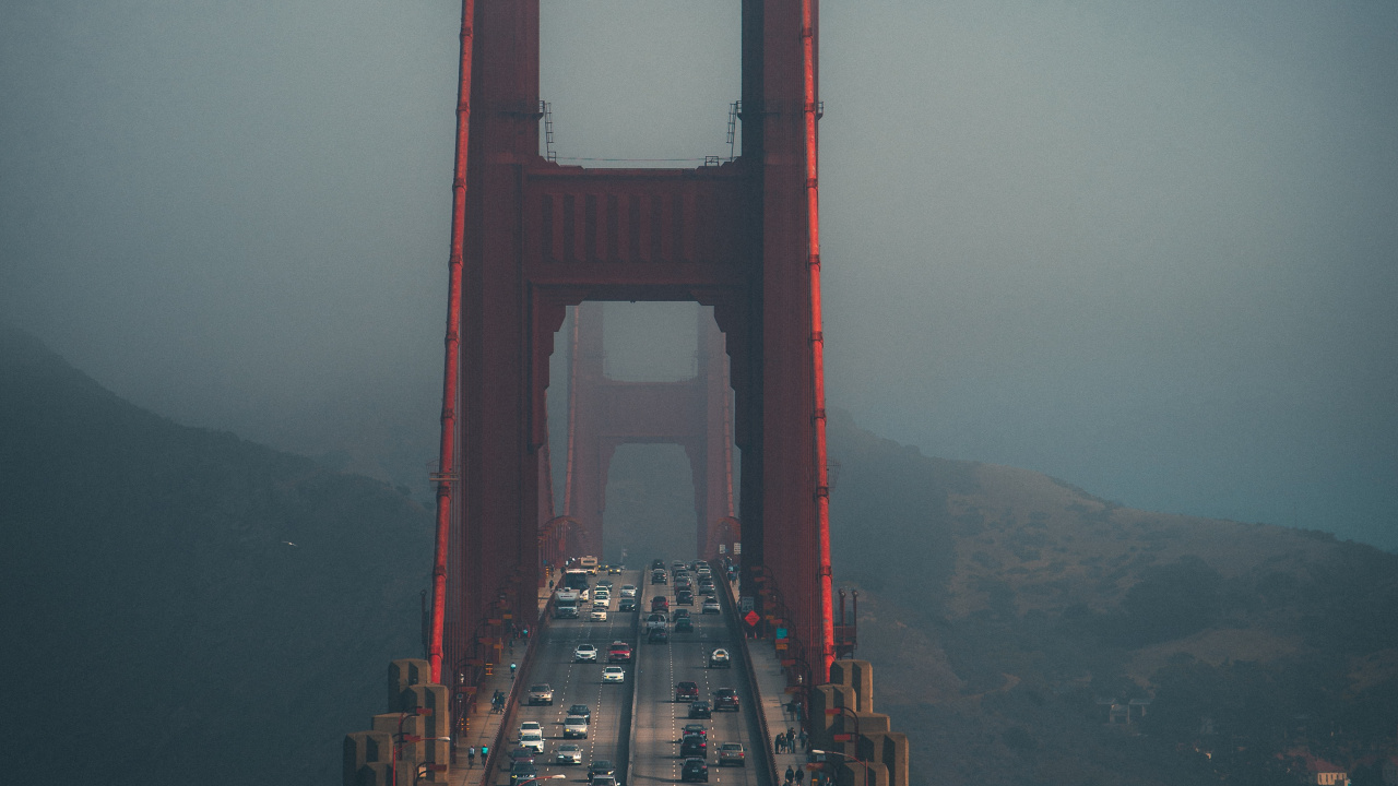 Golden Gate Bridge San Francisco Kalifornien. Wallpaper in 1280x720 Resolution