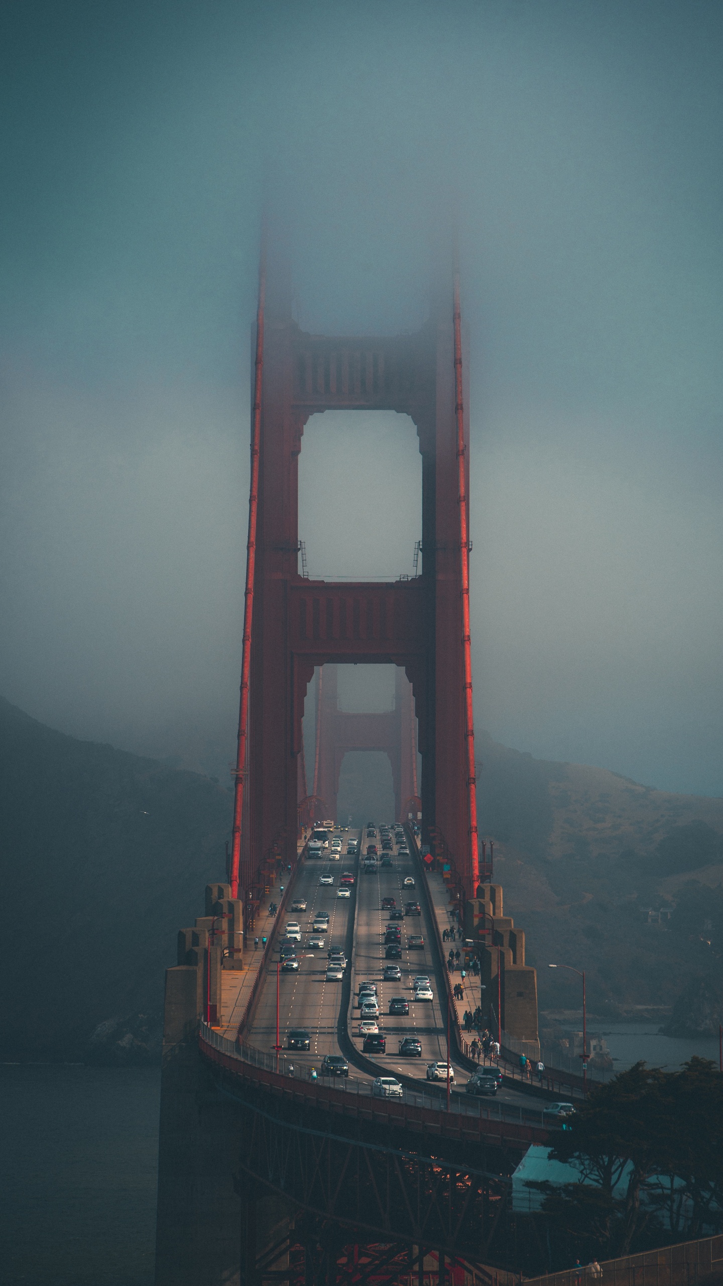 Golden Gate Bridge San Francisco Kalifornien. Wallpaper in 1440x2560 Resolution