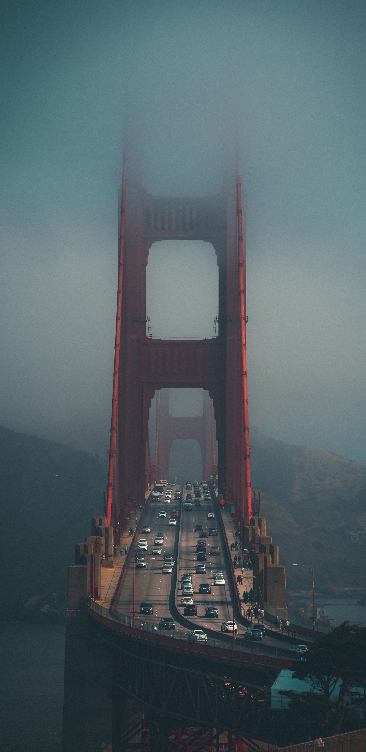 Golden Gate Bridge San Francisco California. Wallpaper in 1440x2960 Resolution