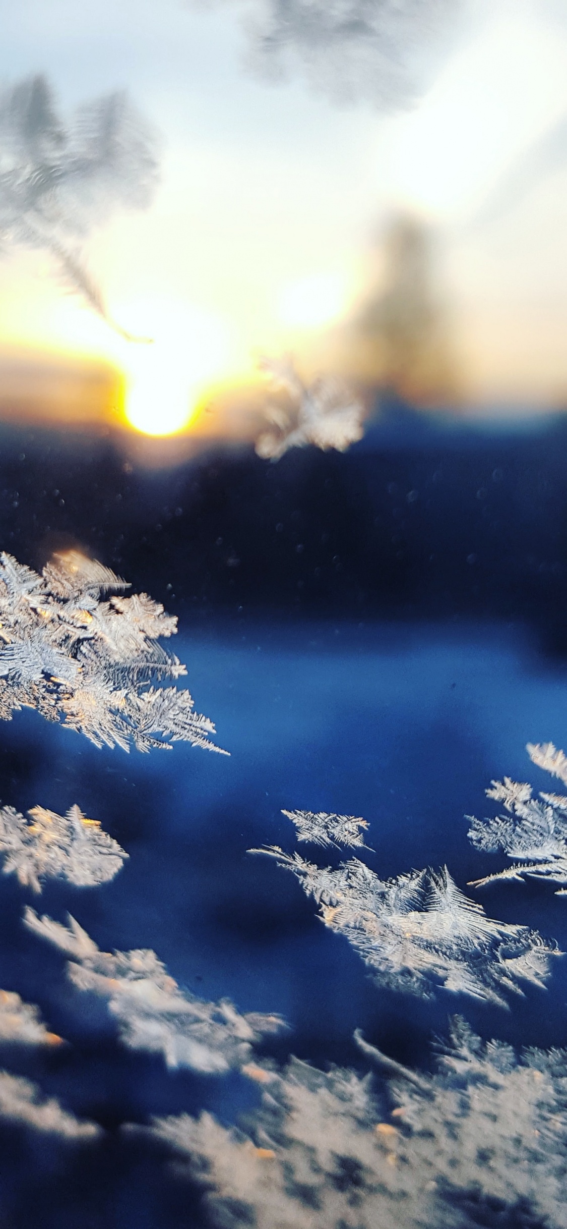 Snowflakes Falling, Snowflake, Cloud, Atmosphere, Daytime. Wallpaper in 1125x2436 Resolution