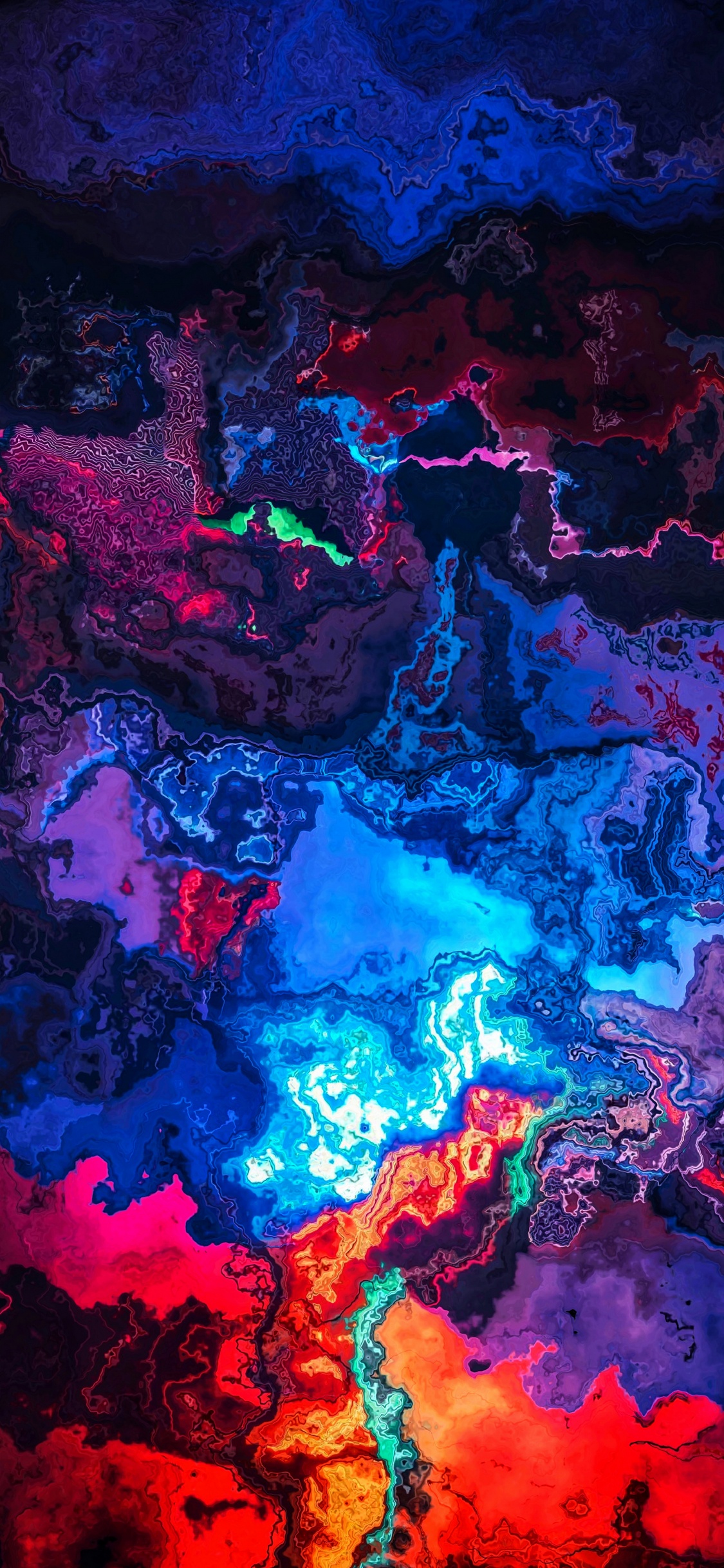 Arte, de Colores, Azure, Magenta, Patrón. Wallpaper in 1125x2436 Resolution