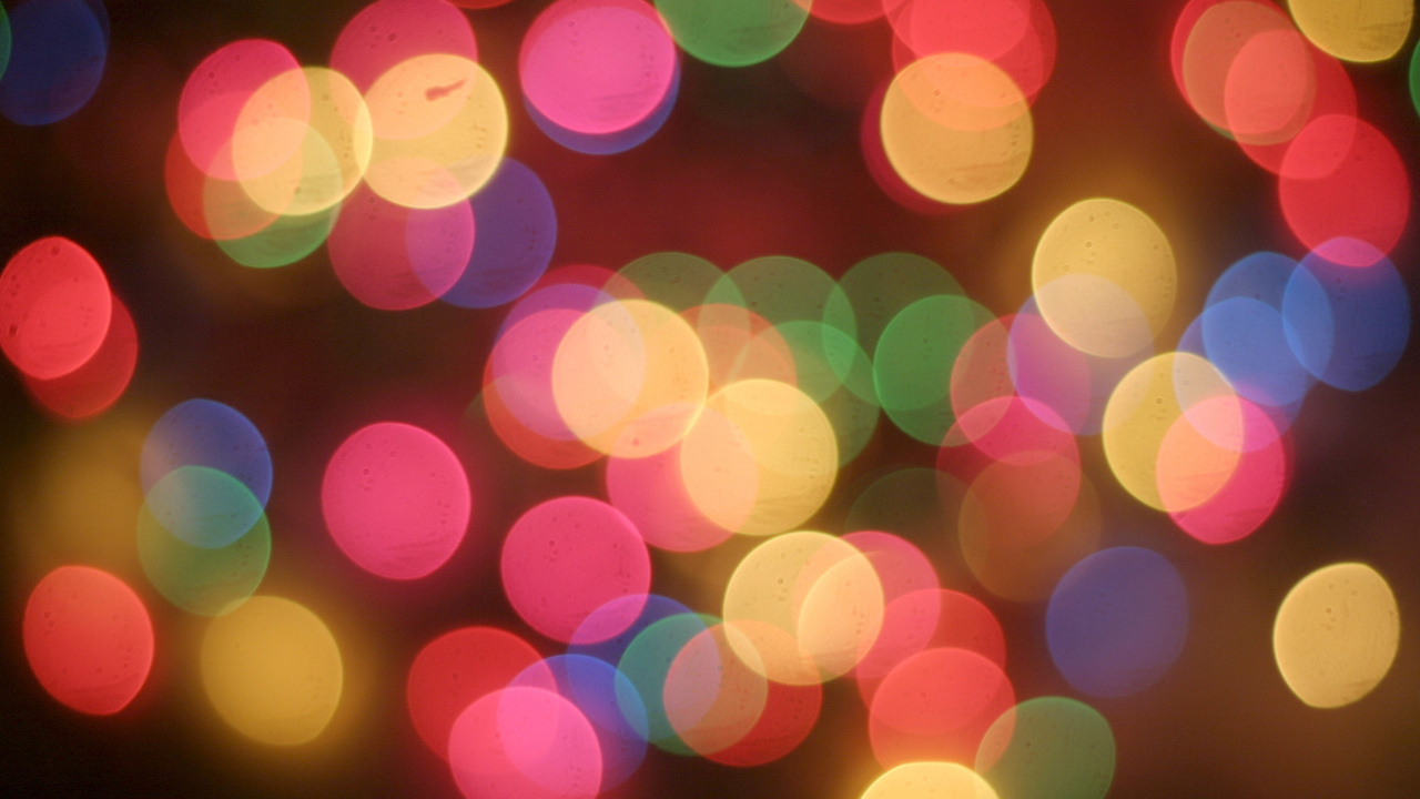 Green and Red Bokeh Lights. Wallpaper in 1280x720 Resolution