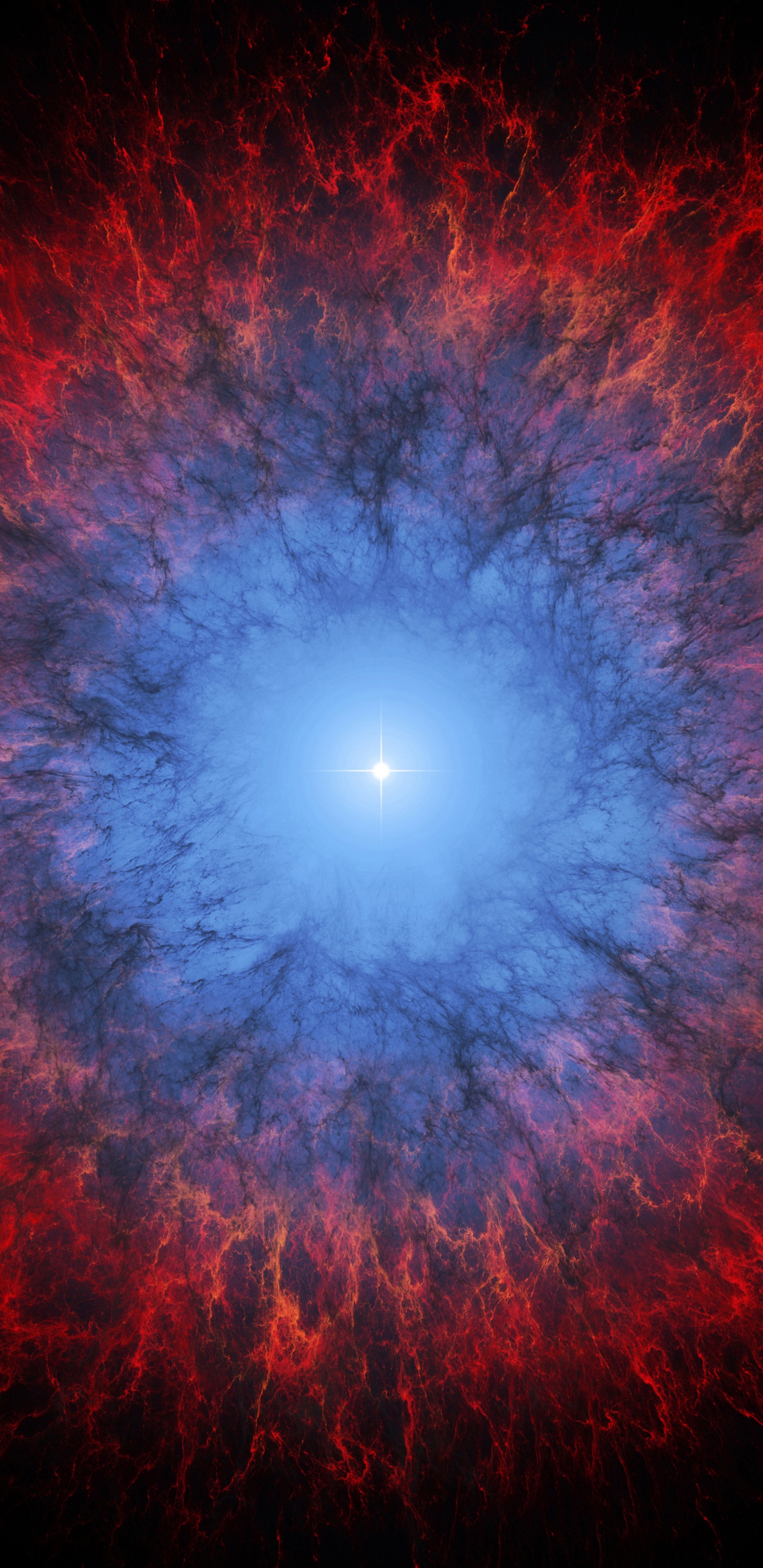 Luz Roja y Azul en Una Habitación Oscura.. Wallpaper in 1440x2960 Resolution